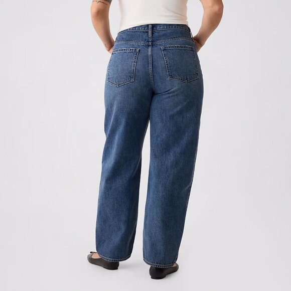 GAP Women’s High Rise Barrel Jeans Light Blue Size 29 8P - Picture 2 of 6